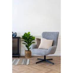 Fauteuil Draaibaar - Donkergrijs Stof - 89x80x101cm - Bescia 21 Fauteuil Draaibaar - Donkergrijs Stof - 89x80x101cm - Bescia -Meubelpromotie 8a924eb28d694c49a4899d8a379a65f0
