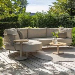 4 Seasons Volta Teak Salontafel - Ø60 Cm. Taupe -Meubelpromotie 8c32517b8d8c4220981320032a686a3f