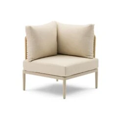 Hoek Loungeset 5 Personen Wicker Taupe Coco Ibiza -Meubelpromotie 8c75d2b605914c108a8b39aa920f221a