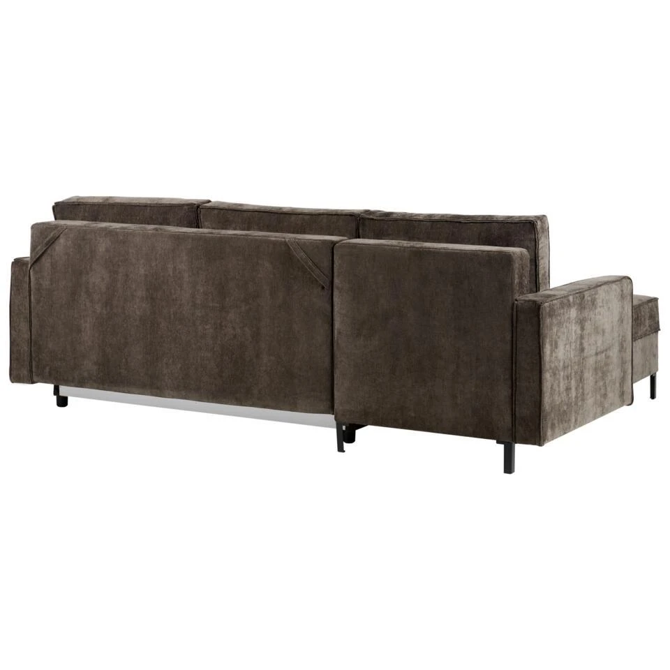 TEJN - Hoekslaapbank - Bruin - Rechtszijdig - Polyester 10 TEJN - Hoekslaapbank - Bruin - Rechtszijdig - Polyester - Afbeelding 8