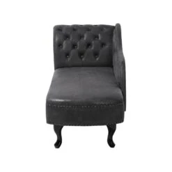 NIMES - Chaise Longue - Grijs - Linkerzijde - Kunstleer -Meubelpromotie 8dc0705580554ac5a05e7fd8acbaeefb