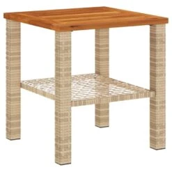VidaXL - Loungetafel Met Opbergruimte - Beige - Poly Rattan En Hout - 40x40x42cm 17 VidaXL - Loungetafel Met Opbergruimte - Beige - Poly Rattan En Hout - 40x40x42cm -Meubelpromotie 8dfa23e8903c47fb9f6a155966fa53ed