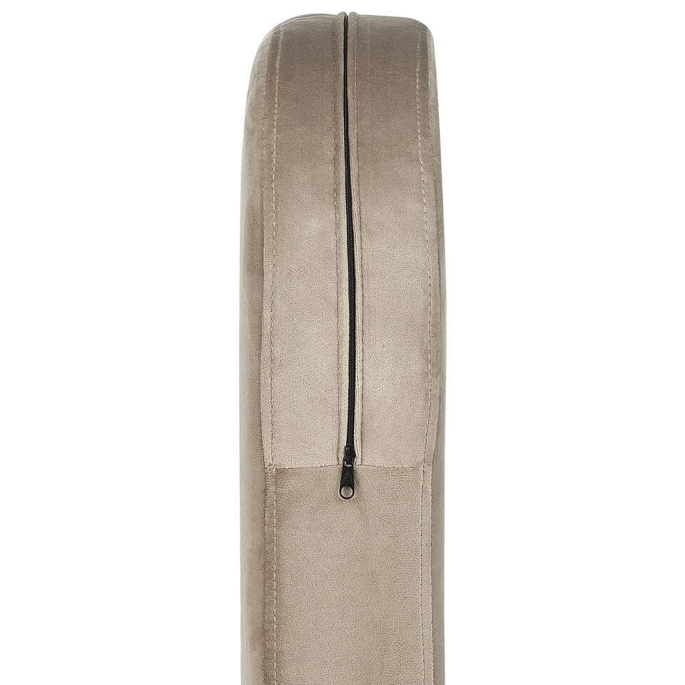 SIRKKA - Fauteuil - Taupe - Fluweel 10 SIRKKA - Fauteuil - Taupe - Fluweel - Afbeelding 8