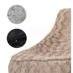 Bobbel Home - Zitzak Stoelvorm - Florance - Faux Fur - Zitstoel - Beige - 100L 7 Bobbel Home - Zitzak Stoelvorm - Florance - Faux Fur - Zitstoel - Beige - 100L -Meubelpromotie 8edd40dab9434f3ab277cbe6af1953cd