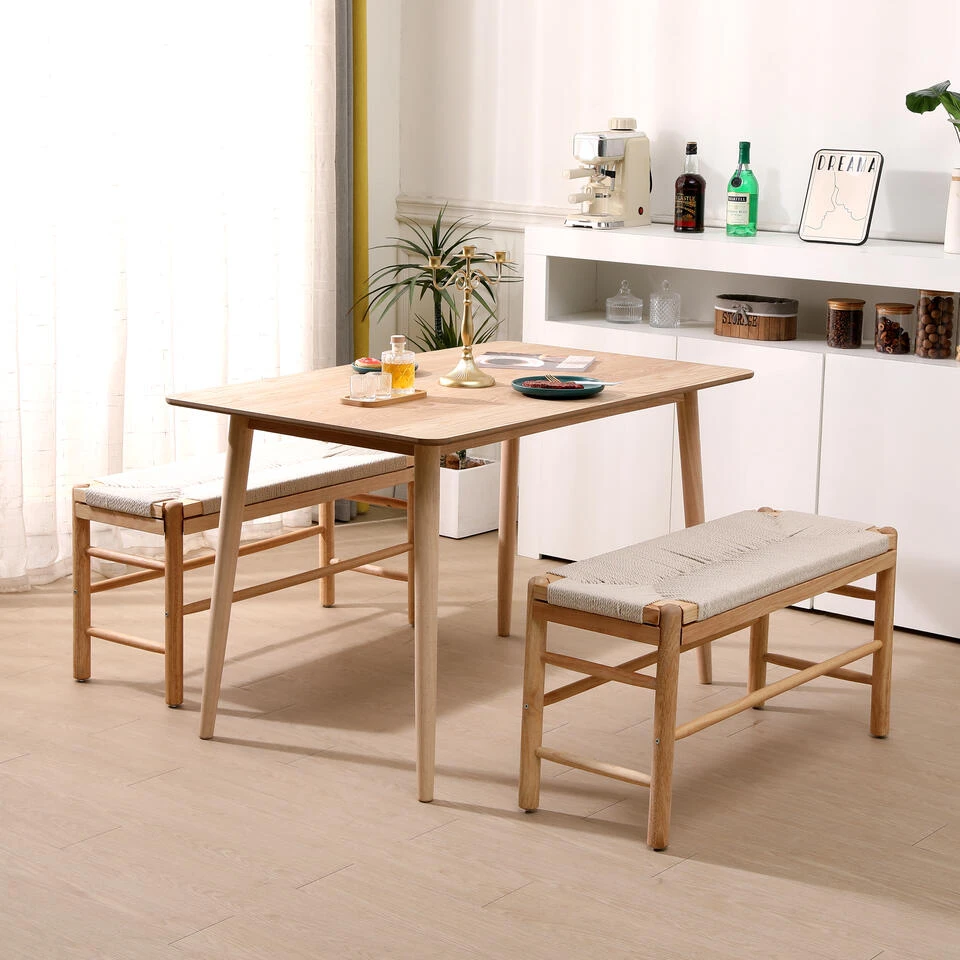 Bank Met Opbergruimte Van Massief Grenen En Touw 10 Bank Met Opbergruimte Van Massief Grenen En Touw - Afbeelding 8