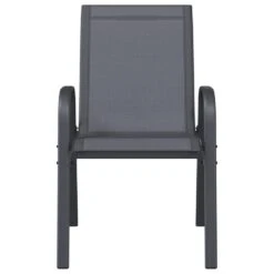 VidaXL - Stapelbare Tuinstoel - Grijs - Stof 19 VidaXL - Stapelbare Tuinstoel - Grijs - Stof -Meubelpromotie 9273de85e8744529bbb7f93beaf72cfd