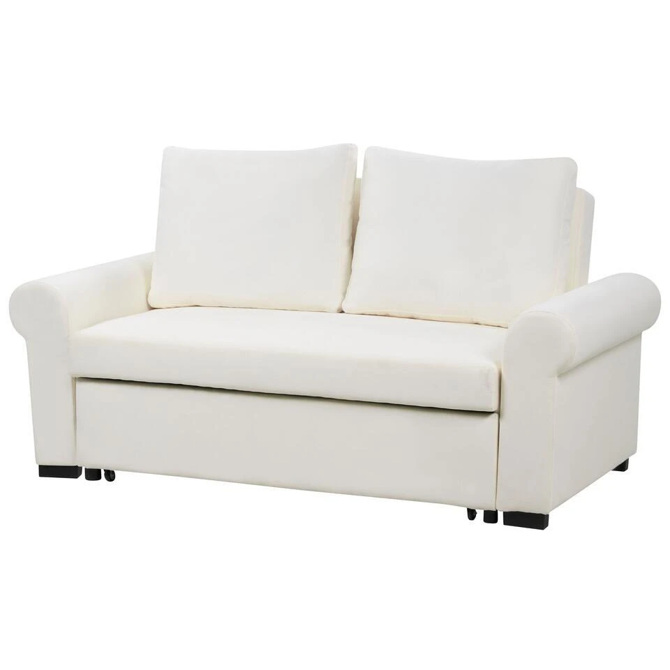 SILDA - Slaapbank - Crème - Polyester 7 SILDA - Slaapbank - Crème - Polyester - Afbeelding 5