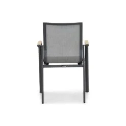 Tuinstoel Stapelbaar Aluminium/Textileen /Aluminium/textileen Grijs-antraciet -Meubelpromotie 938f03a878574d84bff1e0d008f7ad57