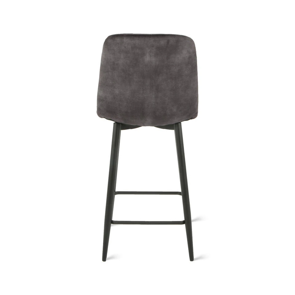 Barkruk Jax - Velvet Antraciet 4 Barkruk Jax - Velvet Antraciet - Afbeelding 2