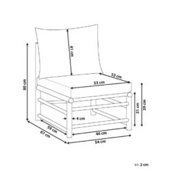 CERRETO - 1-zits Module - Taupe - Bamboe 15 CERRETO - 1-zits Module - Taupe - Bamboe -Meubelpromotie 93c2e23f86ac422faab6a3fc9f46ad89