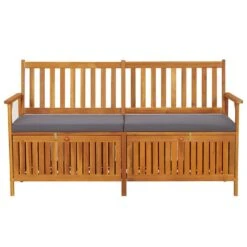 VidaXL - Bank - Grijs - Hout - 148 X 62 X 84 Cm 11 VidaXL - Bank - Grijs - Hout - 148 X 62 X 84 Cm -Meubelpromotie 94645e9ec21445f5a09e61228f80574d