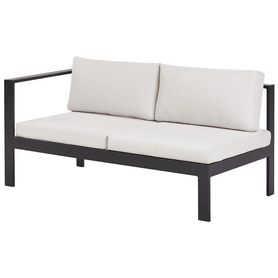 MESSINA - Loungeset Voor 5 - Zwart/Wit - Aluminium 10 MESSINA - Loungeset Voor 5 - Zwart/Wit - Aluminium - Afbeelding 8