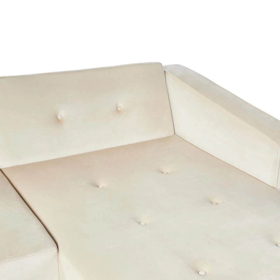VADSO - Hoekslaapbank - Lichtbeige - Linkszijdig - Fluweel 13 VADSO - Hoekslaapbank - Lichtbeige - Linkszijdig - Fluweel - Afbeelding 11