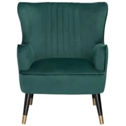 VARBERG - Fauteuil - Groen - Fluweel 16 VARBERG - Fauteuil - Groen - Fluweel -Meubelpromotie 97046c48e7614c4486139c889ed2fd13