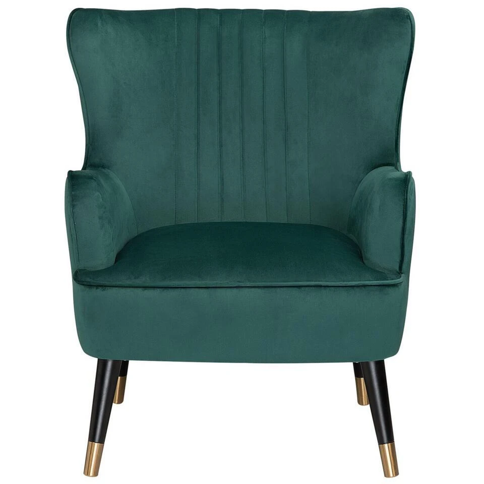 VARBERG - Fauteuil - Groen - Fluweel 8 VARBERG - Fauteuil - Groen - Fluweel - Afbeelding 6