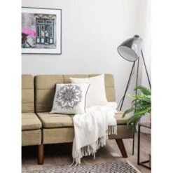 Beliani Driezitsbank - RONNE Bruin Polyester 8 Beliani Driezitsbank - RONNE Bruin Polyester -Meubelpromotie 97708874a4fc4b2aaa7bf091f53f5b95