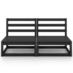 VidaXL - Buitenbank - Zwart - Grenenhout -Meubelpromotie 99fbd867e6a2457b80e35ad73b133d9b