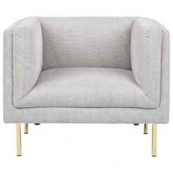 MOEN - Fauteuil - Grijs - Stof -Meubelpromotie 9b096661642c4c58921983df62136c26