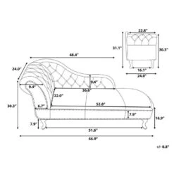 NIMES - Chaise Longue - Grijs - Linkerzijde - Kunstleer -Meubelpromotie 9bd4361f34e44c53a6a4eb315b1c5ea2
