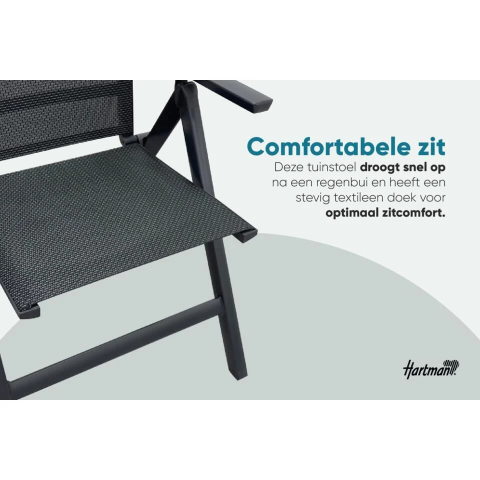 Set Van 4 - Hartman Napoli Verstelbare Stoel 7 Set Van 4 - Hartman Napoli Verstelbare Stoel - Afbeelding 5