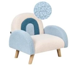 OMBO - Kinderfauteuil - Lichtblauw - Bouclé 14 OMBO - Kinderfauteuil - Lichtblauw - Bouclé -Meubelpromotie 9e47e5153d344a1aa78fd6cc5e103a29