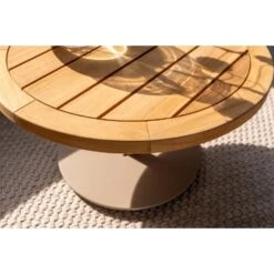 4 Seasons Volta Teak Salontafel - Ø60 Cm. Taupe -Meubelpromotie 9e6f9a267bb843bfb507f36eb7a510d3