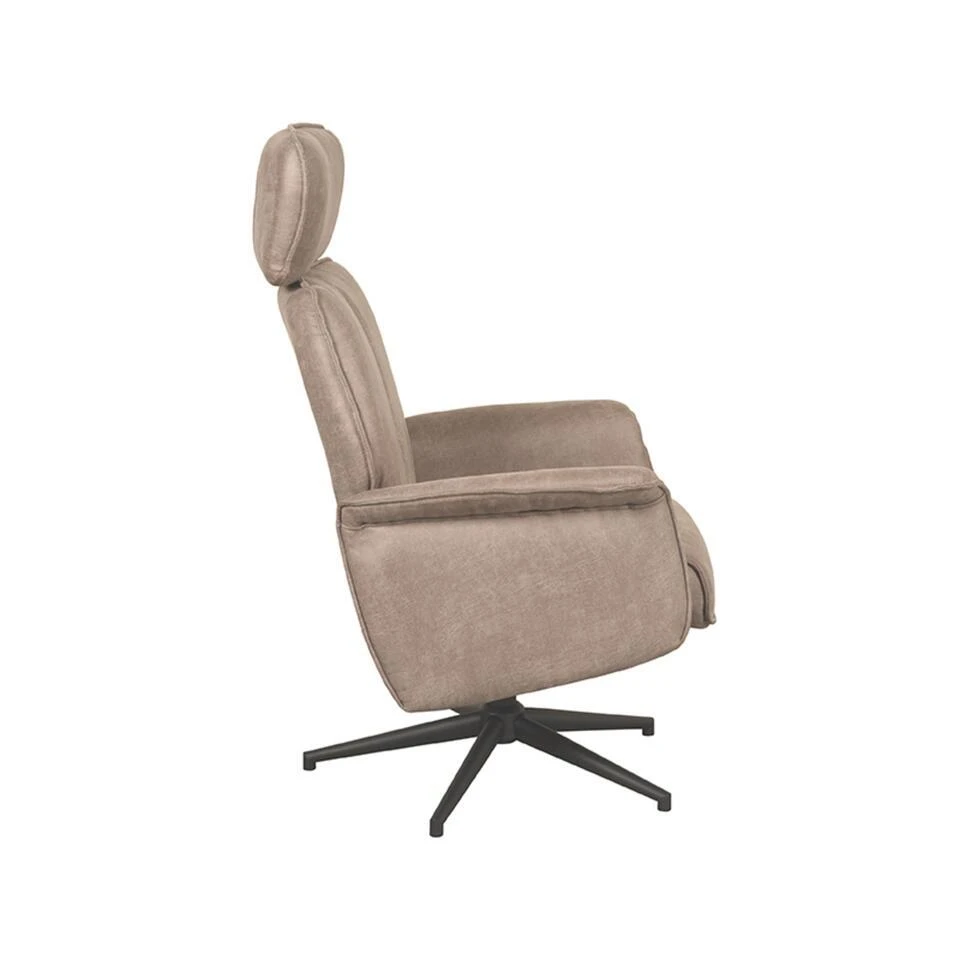 LABEL51 Fauteuil Verdal - Taupe - Micro Suede - 79x77x109 Cm 8 LABEL51 Fauteuil Verdal - Taupe - Micro Suede - 79x77x109 Cm - Afbeelding 6