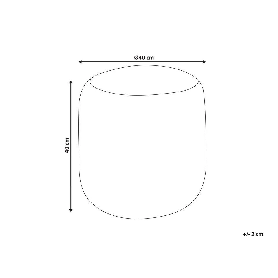 RESAFA - Poef - Beige - 40 X 40 X 40 Cm - Jute 5 RESAFA - Poef - Beige - 40 X 40 X 40 Cm - Jute - Afbeelding 3