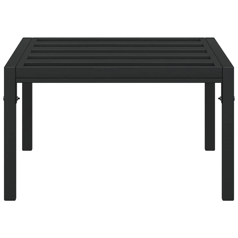 VidaXL - Tuintafel - Zwart - Staal - 60x60x35 Cm 5 VidaXL - Tuintafel - Zwart - Staal - 60x60x35 Cm - Afbeelding 3