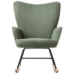 ARSET - Schommelstoel - Donkergroen - Bouclé 17 ARSET - Schommelstoel - Donkergroen - Bouclé -Meubelpromotie a083bd5b9bea4487bc6d806fdb51e1cc