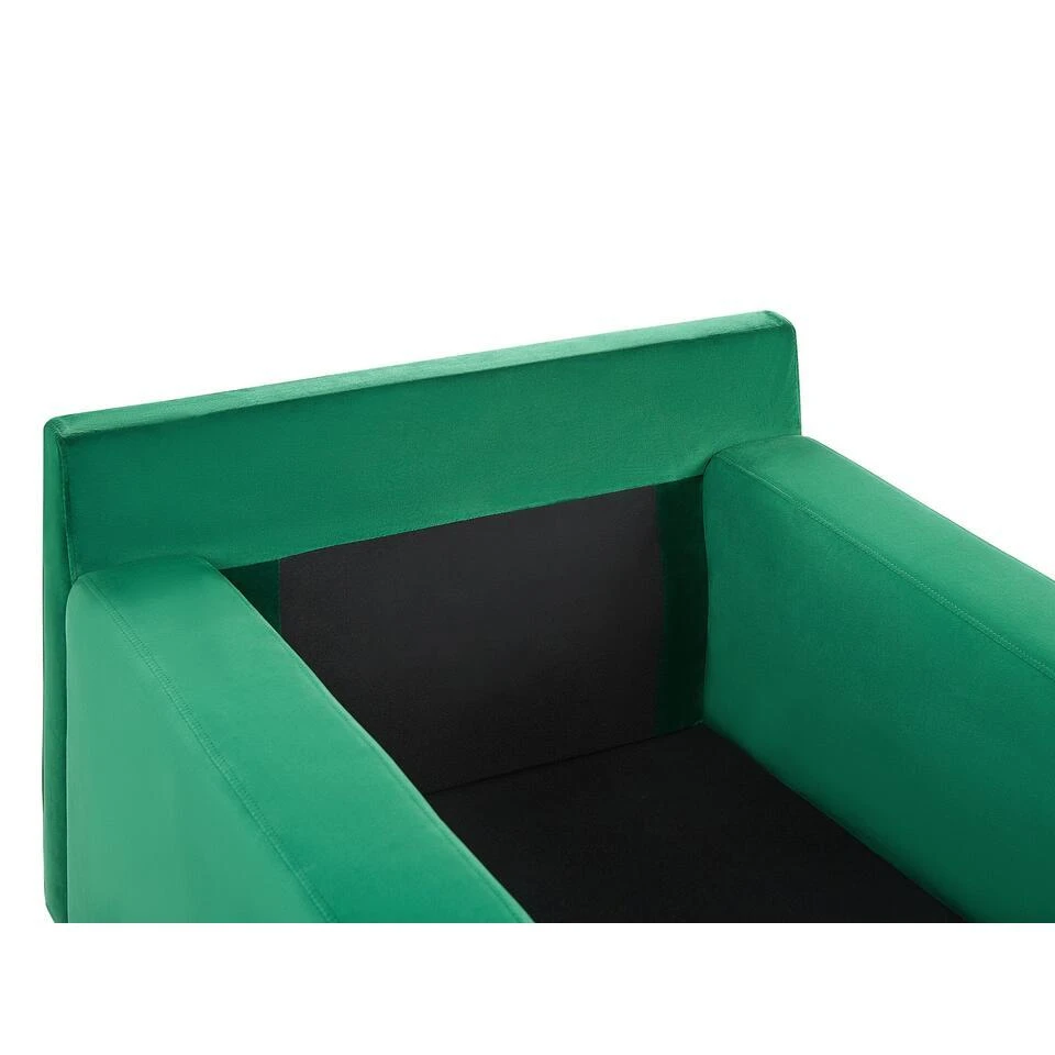 GUERET - Chaise Longue - Groen - Symmetrisch - Fluweel 8 GUERET - Chaise Longue - Groen - Symmetrisch - Fluweel - Afbeelding 6