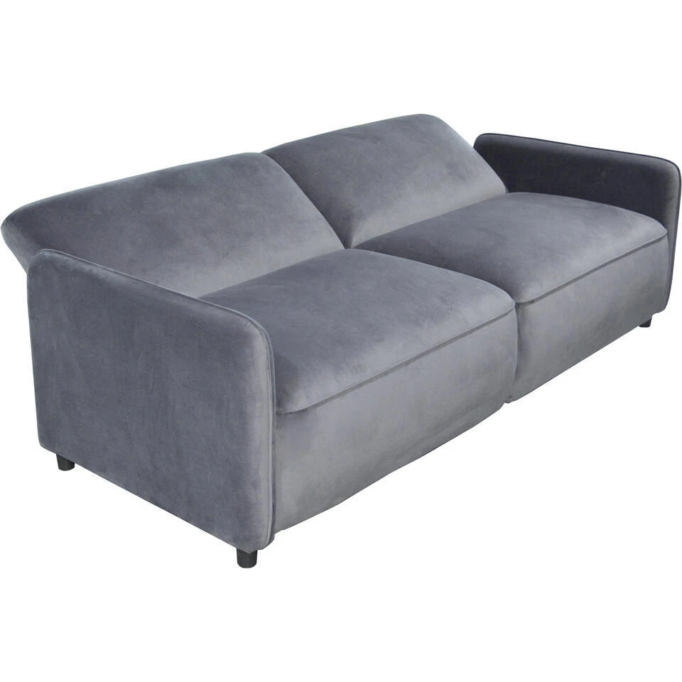 Alicia - Slaapbank 3-zits In Antraciet Fluweel 8 Alicia - Slaapbank 3-zits In Antraciet Fluweel - Afbeelding 6