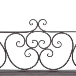 VidaXL Tuinbank 132 Cm Staal Antiekbruin -Meubelpromotie a30eba3f17d046a8884cd4c75276f9b8