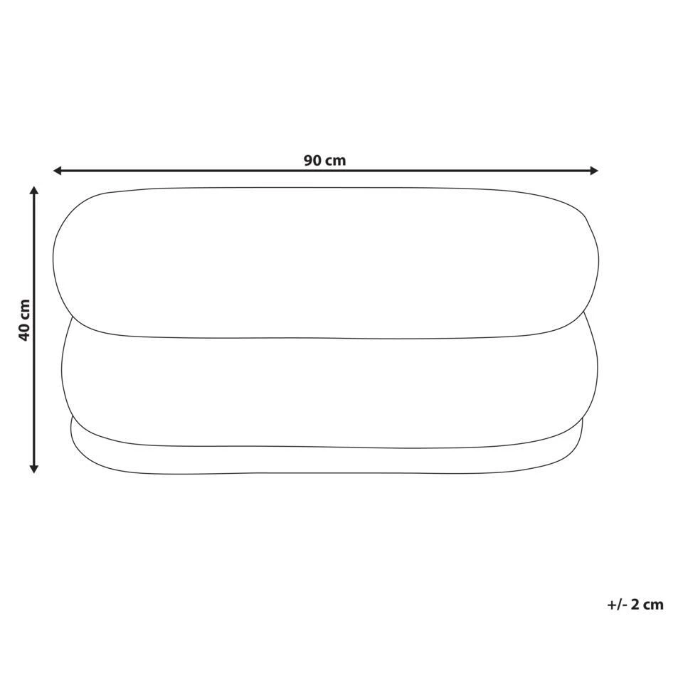 ELLENDALE - Voetenbank - Gebroken Wit - Bouclé 6 ELLENDALE - Voetenbank - Gebroken Wit - Bouclé - Afbeelding 4