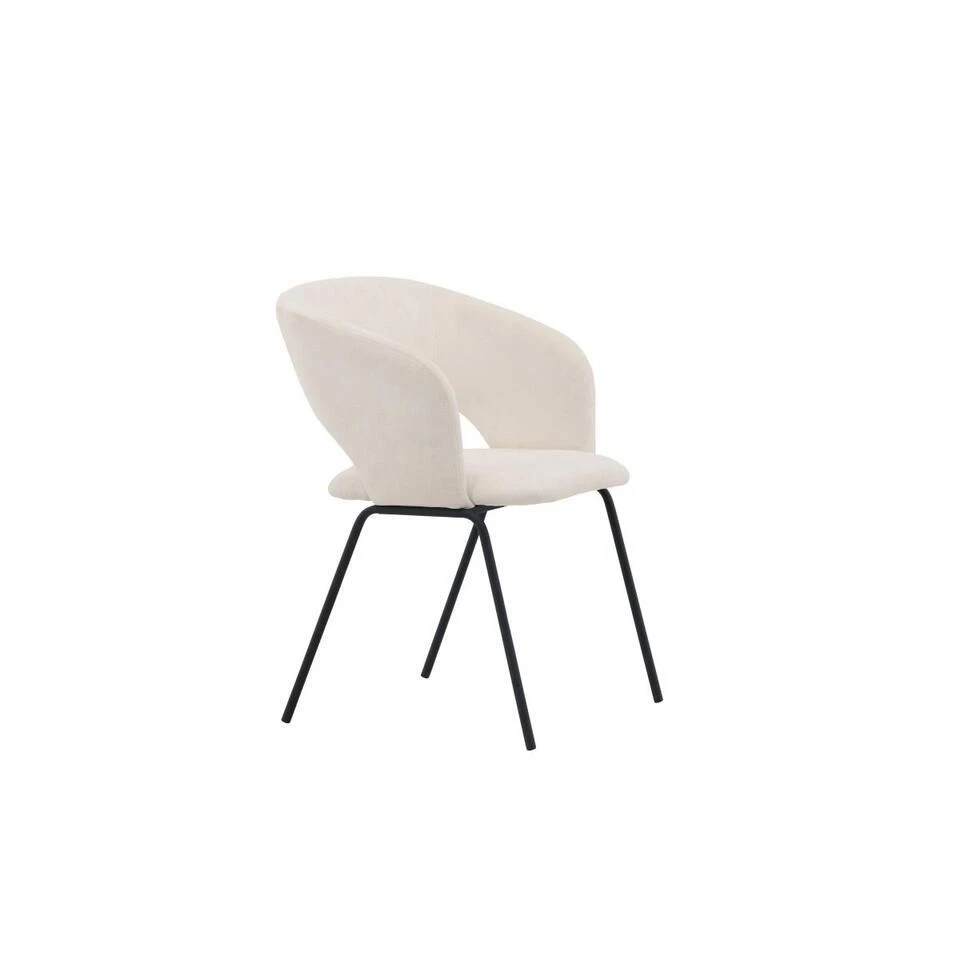 Svea - Pirlo Eetkamerstoel - Linnen - Wit 8 Svea - Pirlo Eetkamerstoel - Linnen - Wit - Afbeelding 6