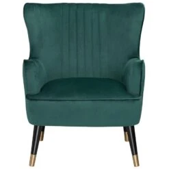 VARBERG - Fauteuil - Groen - Fluweel 15 VARBERG - Fauteuil - Groen - Fluweel -Meubelpromotie a7090aa630a246939218b697ac31f479