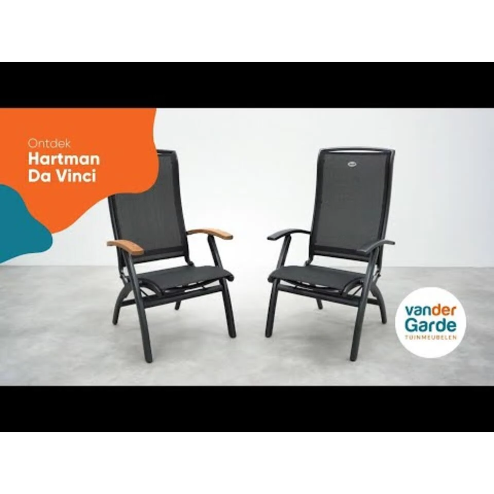 Set Van 4 - Hartman Da Vinci Verstelbare Stoel - Teak 15 Set Van 4 - Hartman Da Vinci Verstelbare Stoel - Teak - Afbeelding 13