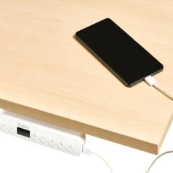 DESTINAS - Elektr Bureau - Wit/Lichtbruin - 180 X 72 Cm - Vezelplaat 15 DESTINAS - Elektr Bureau - Wit/Lichtbruin - 180 X 72 Cm - Vezelplaat -Meubelpromotie a75689b771ac4f1a856df51975bbd139 1