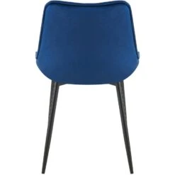 CLP Eetkamerstoel Wallace Zwart Frame - Fluweel - Blauw 15 CLP Eetkamerstoel Wallace Zwart Frame - Fluweel - Blauw -Meubelpromotie a7b3b439dd7f4555a30bca159b08d0fd