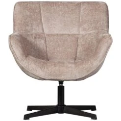 WOOOD Wibo Draaifauteuil - Chenille - Taupe - 94x71x83 -Meubelpromotie a7f4223d58a843dc993dd69a0bf5636c