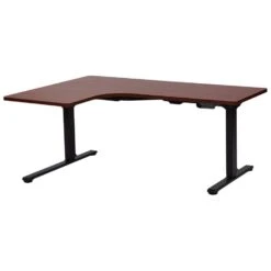 DESTINES - Elektrisch Bureau - Zwart/Donkerhout - Links - Vezelplaat 17 DESTINES - Elektrisch Bureau - Zwart/Donkerhout - Links - Vezelplaat -Meubelpromotie a8852149a3364486af7460133c14210b