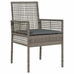 VidaXL - Tuinstoel - Grijs - Poly Rattan - 53 X 60 X 85cm -Meubelpromotie a8cda8fba89c42cfac3d9d2245180e80