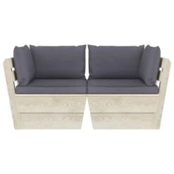 VidaXL - Tuinbank 2-zits - Antraciet - Met Kussens 11 VidaXL - Tuinbank 2-zits - Antraciet - Met Kussens -Meubelpromotie a99275c006914afba5d131169fc47272