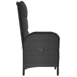 VidaXL - Tuinstoelen - Zwart - Poly Rattan 16 VidaXL - Tuinstoelen - Zwart - Poly Rattan -Meubelpromotie ab4ebd3f54e44bb283c7b2b86fc9b96d