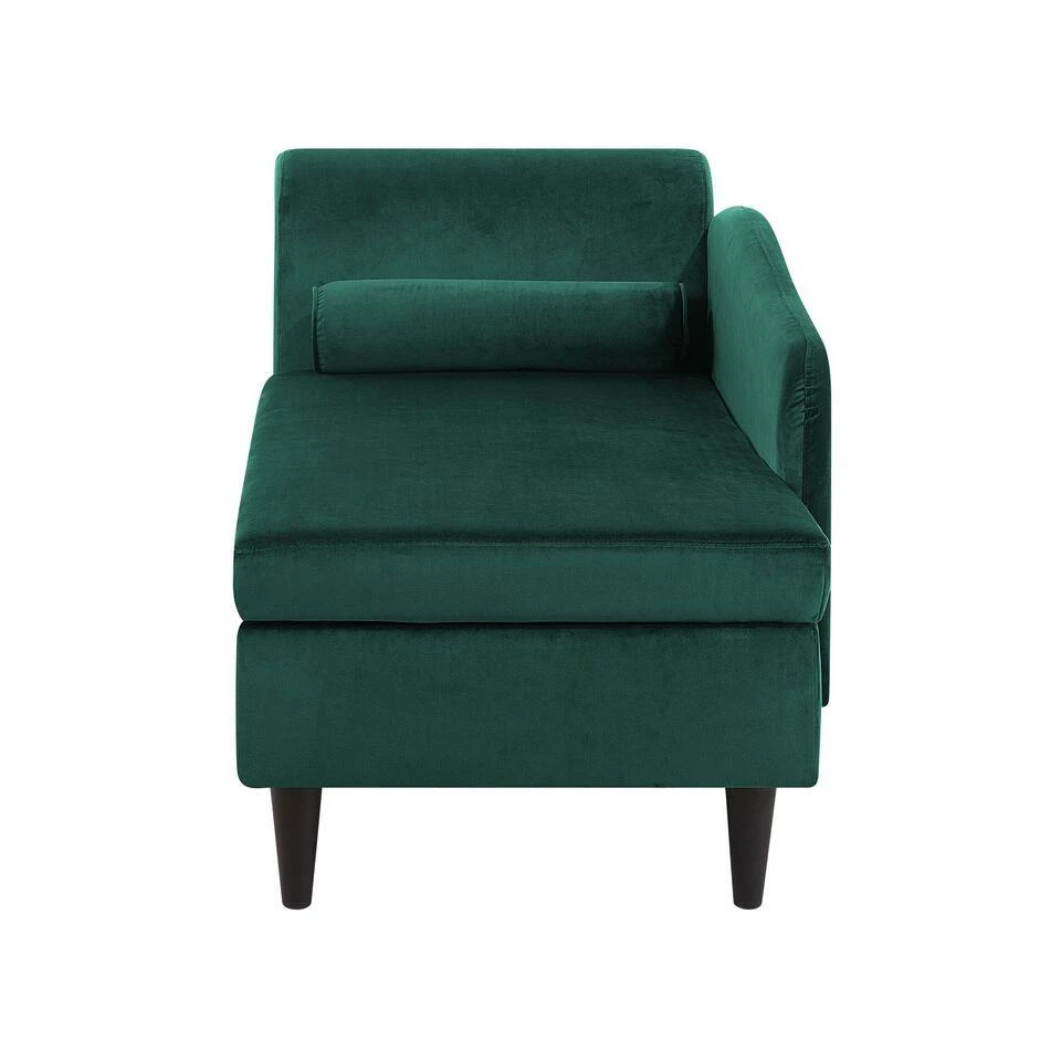 LUIRO - Chaise Longue - Groen - Linkerzijde - Fluweel 7 LUIRO - Chaise Longue - Groen - Linkerzijde - Fluweel - Afbeelding 5