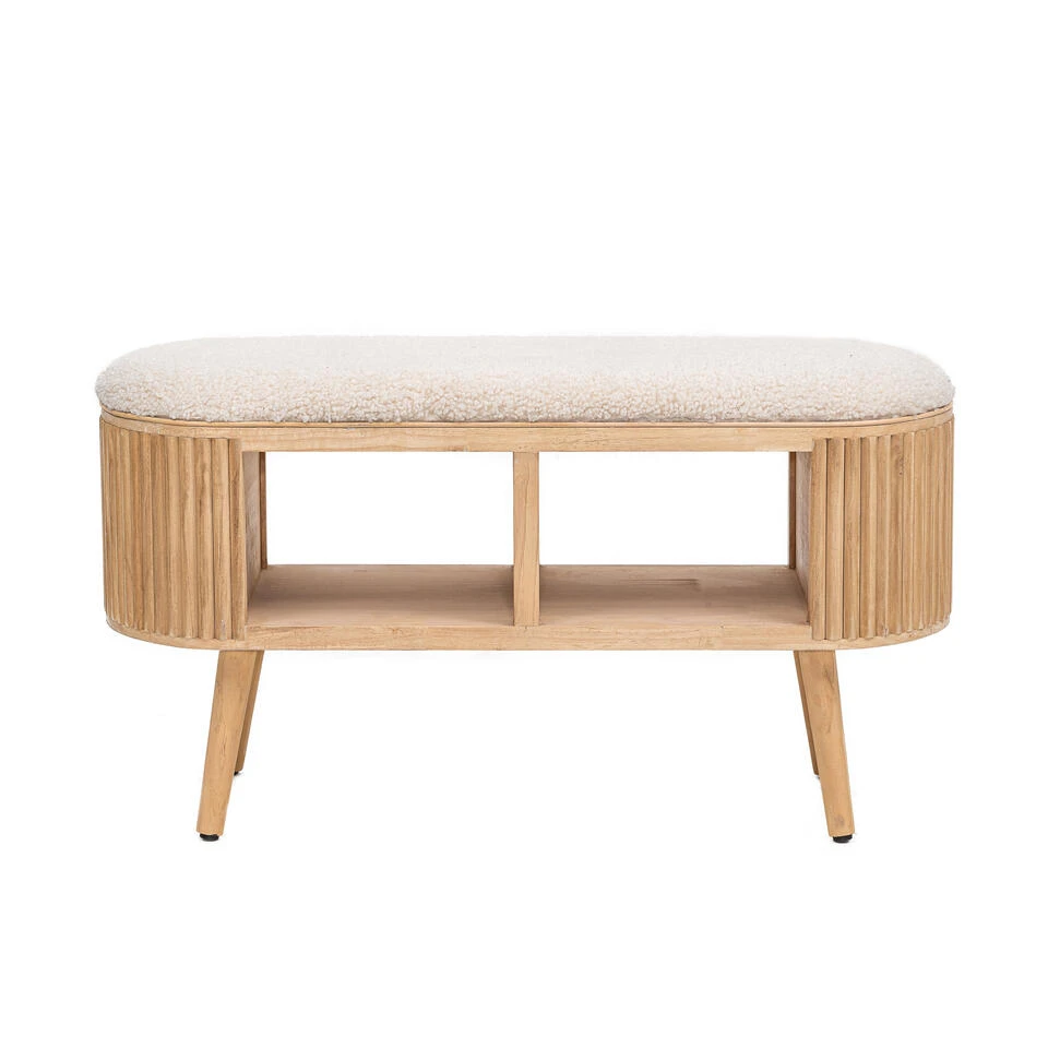 Bank Met Opbergruimte In Grenen En Witte Lussen 8 Bank Met Opbergruimte In Grenen En Witte Lussen - Afbeelding 6