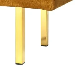 ROSEVILLE - Bankje - Geel - Fluweel 15 ROSEVILLE - Bankje - Geel - Fluweel -Meubelpromotie ad72dc2f4e43431b9d5dad142aee2119