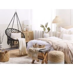 Beliani Hangstoel GABELLA - Zwart Katoen 9 Beliani Hangstoel GABELLA - Zwart Katoen -Meubelpromotie aee55501a2894f858c6fba082cb6387b