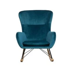 Beliani Schommelstoel ELLAN - Blauw Fluweel 9 Beliani Schommelstoel ELLAN - Blauw Fluweel -Meubelpromotie af000819e85548119cc015a01aa9732e