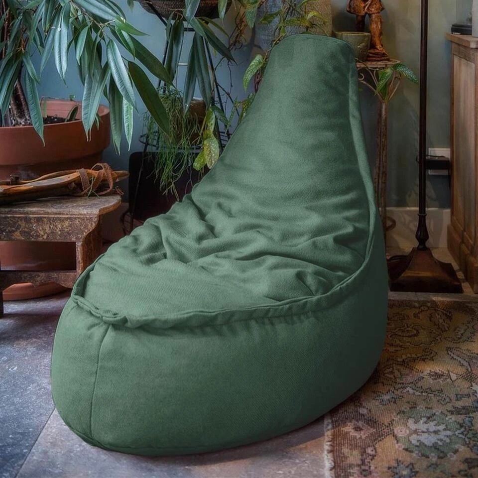 Parya - Zitzak Stoel Duurzaam - 100% Gerecyclede Petflessen - Groen - 5 Parya - Zitzak Stoel Duurzaam - 100% Gerecyclede Petflessen - Groen - - Afbeelding 3